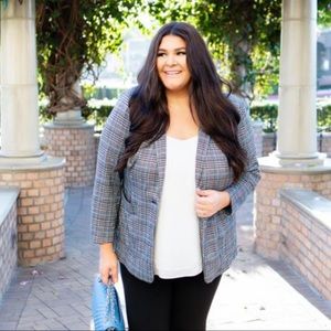 Vince Camuto Plaid Blazer